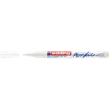 Akril marker 1-2mm, Edding 5300 fehér