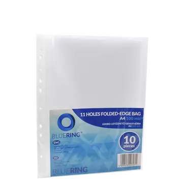 Genotherm lefűzhető, A4, 100 micron jumbo Bluering® 10 db/csomag,