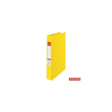 Gyűrűskönyv A4, 4,2cm, 4 gyűrű, PP Esselte Standard Vivida sárga