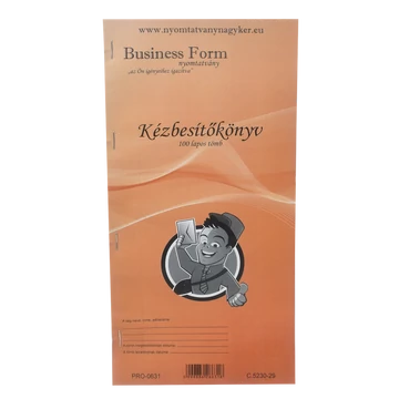 Kézbesítő könyv 100lap,os 130x297mm, C.5230-29