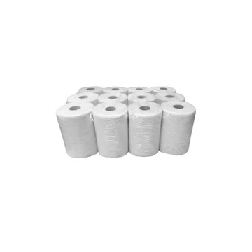 Kéztörlő 2 rétegű tekercses átmérő: 14 cm 12 tekercs/karton Millena fehérített