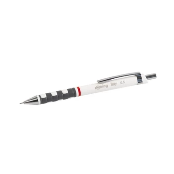 Nyomósírón 0,5mm, fehér test, Rotring Tikky