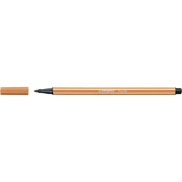 Rostirón, filctoll 1mm, M STABILO Pen 68 sötétokker