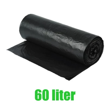 Szemeteszsák 60 liter 60 x 70 cm 20 db/tekercs fekete