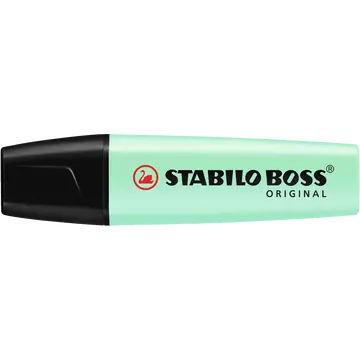Szövegkiemelő 2-5mm, vágott hegyű, STABILO Boss original Pastel menta