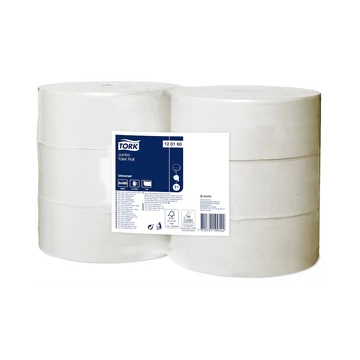 Toalettpapír 1 rétegű közületi átmérő: 26 cm 6 db/csomag Jumbo T1 Universal Tork_120160 natúr