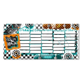 Órarend egylapos fiús, Ars Una ROLLIN MANIA (5228) 22   25db/csomag