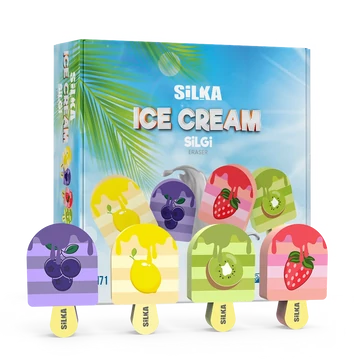 Radír, jégkrém, 36 db/display, Silka