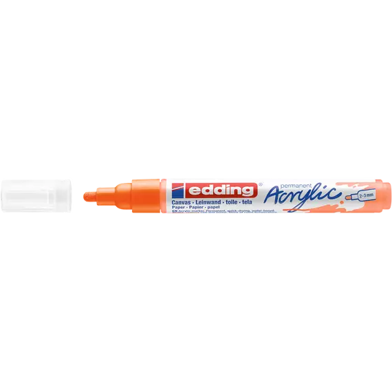 Akril marker 2-3mm, Edding 5100 neon narancssárga