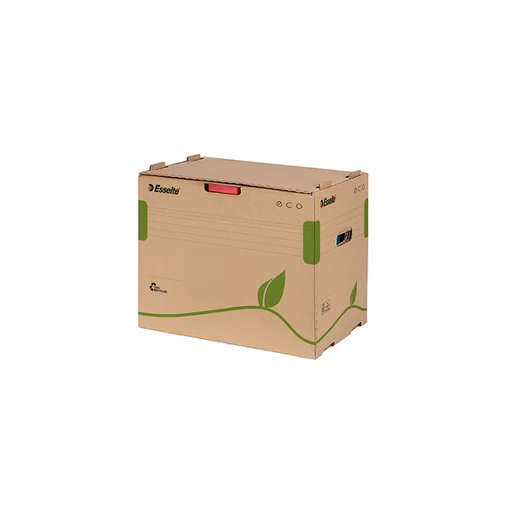 Archiváló konténer újrahasznosított karton iratrendezőnek Esselte Eco barna