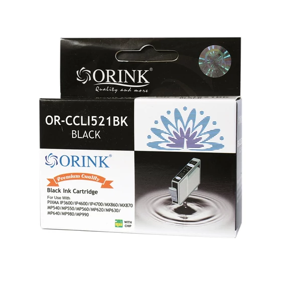 Canon CLI521 tintapatron black ORINK