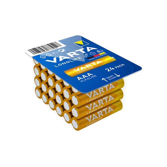 Elem AAA mikro LR03 Longlife BigBox 24 db/csomag, Varta