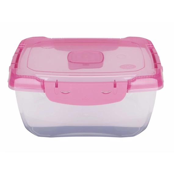 Ételtároló doboz 1,4  literes csatos és szelepes mikrós-fagyasztós_lányos színek