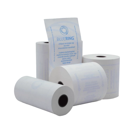 Hőpapír 57 mm széles, 18fm hosszú, cséve 12mm, 10 tekercs/csomag,  ( 57/40 ) BPA mentes Bluering®