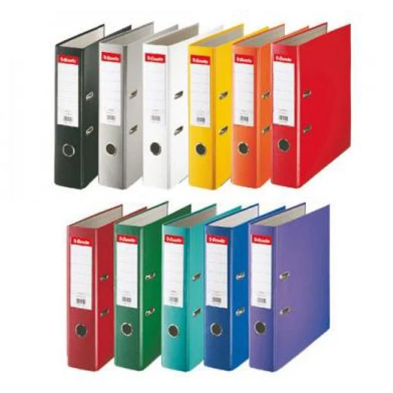 Iratrendező A4, 5cm, élvédő sínnel, 81171 Esselte Economy narancs