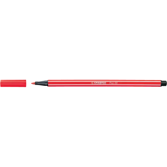 Rostirón, filctoll 1mm, M STABILO Pen 68 kármin piros