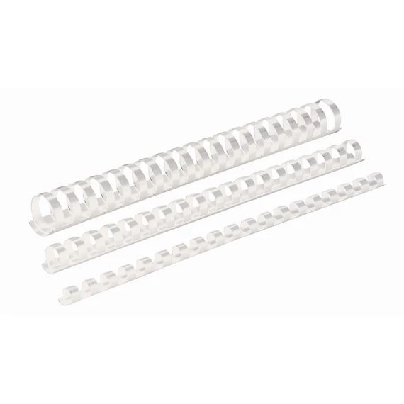 Spirál műanyag, 22mm, 151-180lap, 50 db/doboz, Fellowes® fehér