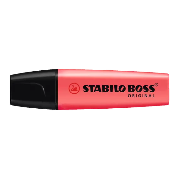 Szövegkiemelő 2-5mm, vágott hegyű, STABILO Boss original piros