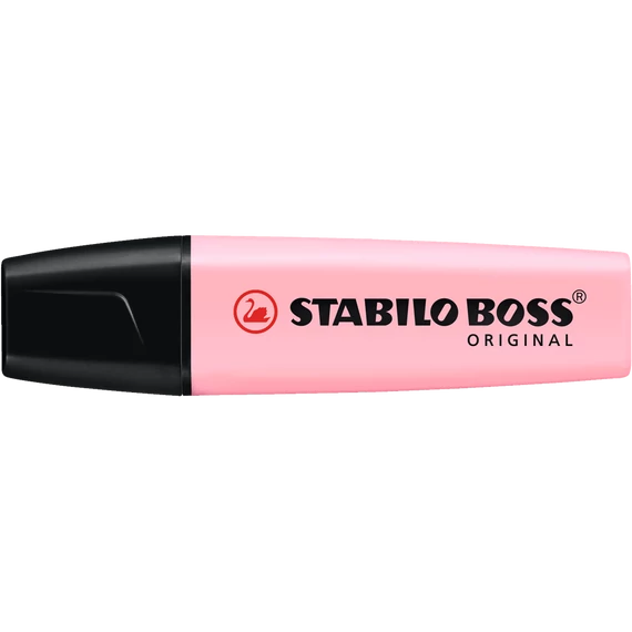 Szövegkiemelő 2-5mm, vágott hegyű, STABILO Boss original Pastel pink