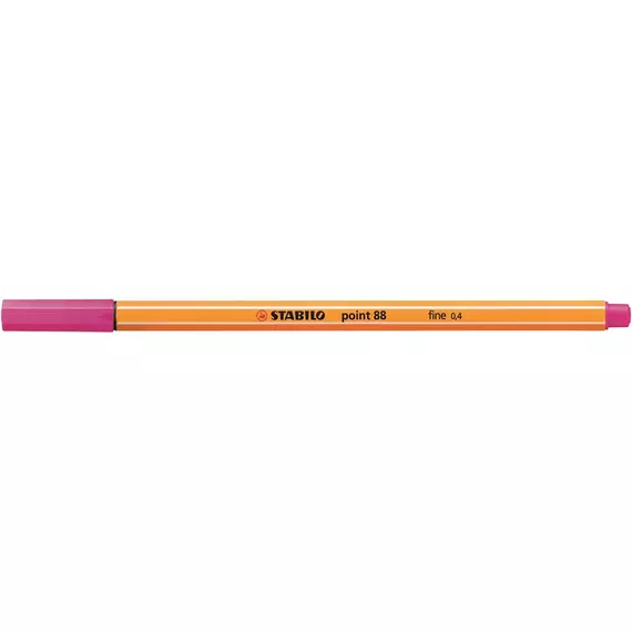Rostirón, tűfilc 0,4mm, STABILO Point 88 pink