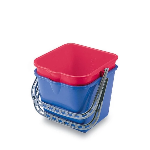 Vödör 15 literes szögletes piros_RSA21R