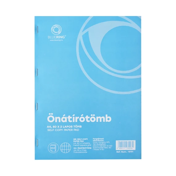 Önátírótömb A4, 50x2lap, franciakockás