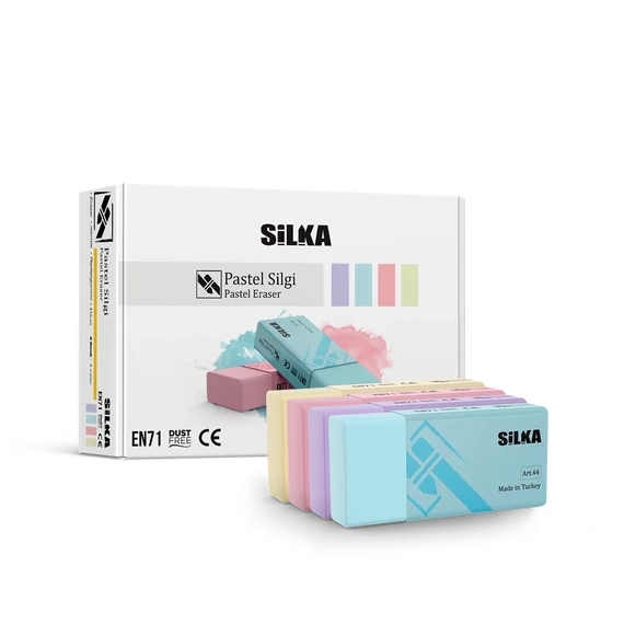 Radír, pasztell, 24 db/display Silka