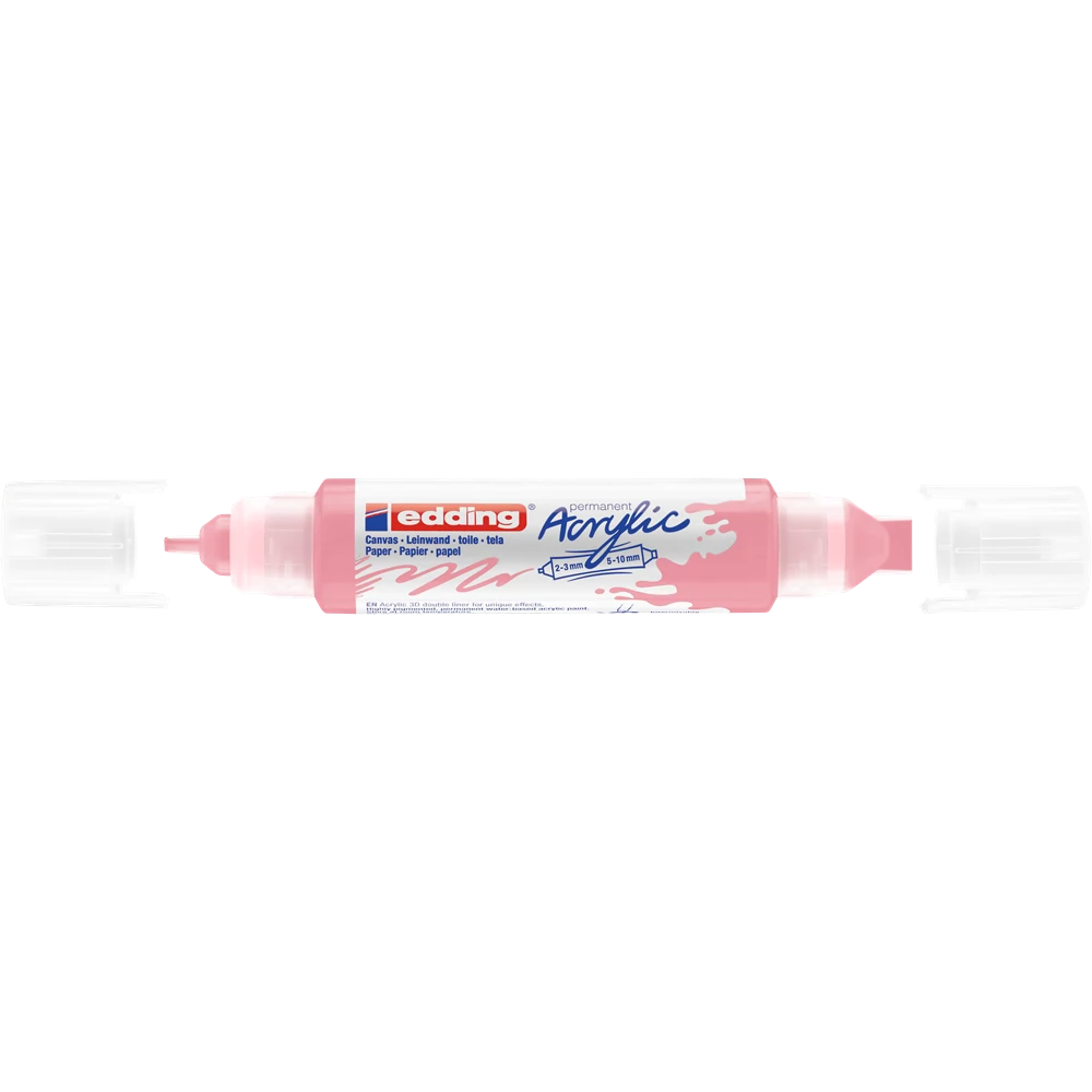 Akril marker 2-3mm, és 5-10mm, 3D kétvégű Edding 5400 mályva