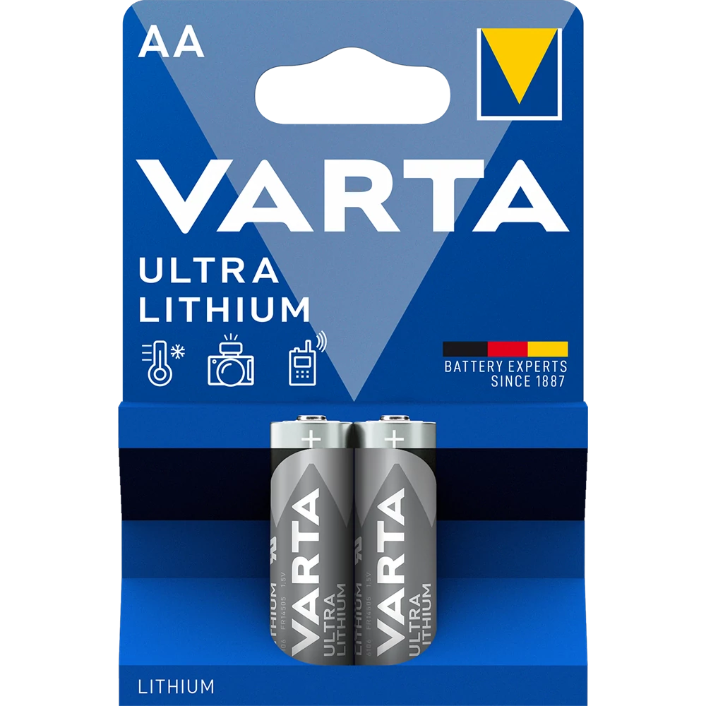 Elem AA ceruza LR6 2 db/csomag, Varta Ultra Lithium