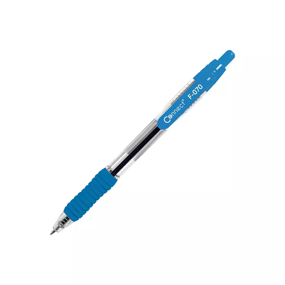 Golyóstoll Fornax F-70 grip, világos kék design, írásszín kék