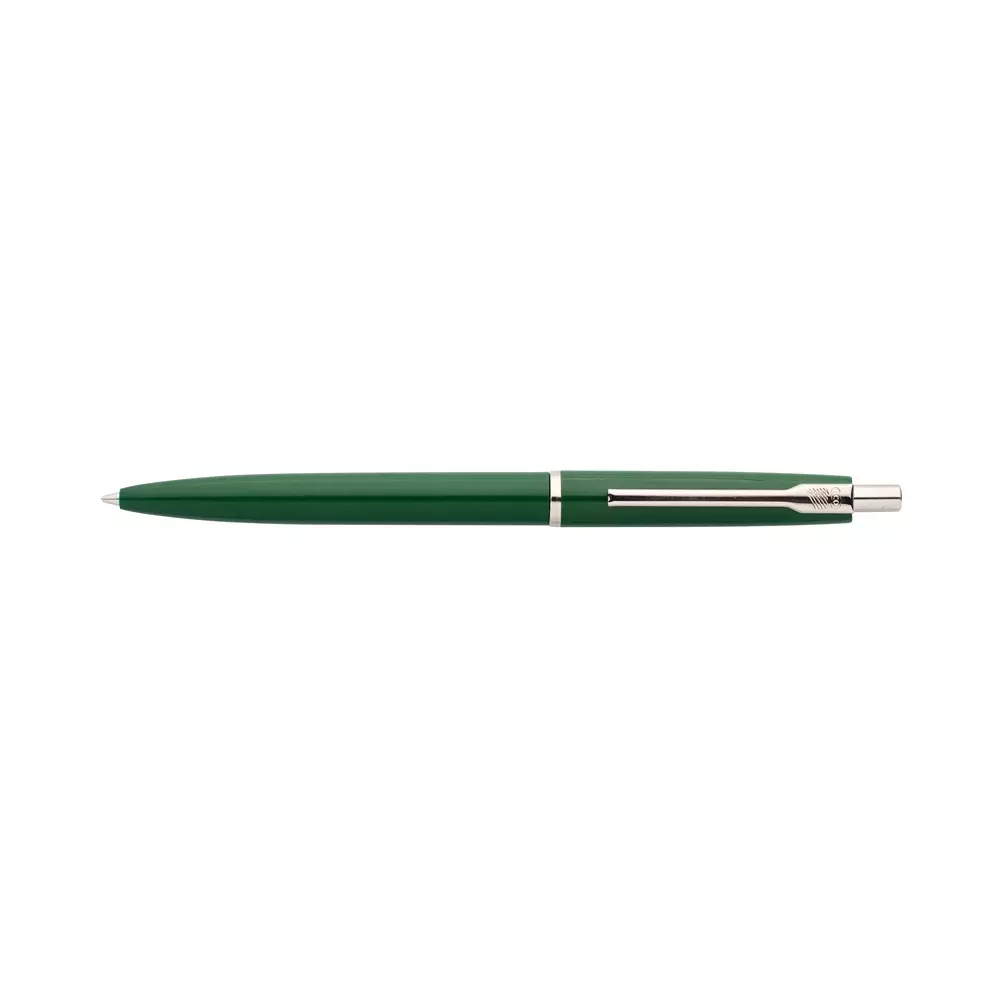Golyóstoll nyomógombos 0,8mm, műanyag zöld test Blanka K, írásszín zöld