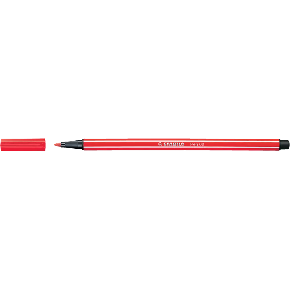Rostirón, filctoll 1mm, M STABILO Pen 68 kármin piros